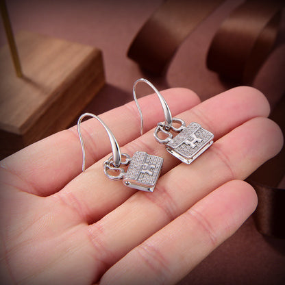 [Super CiCi ]KELLY DIAMOND EARRINGS