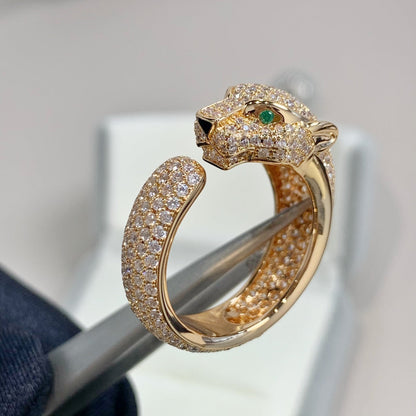 [Super CiCi ]PANTHERE PINK GOLD DIAMOND RING