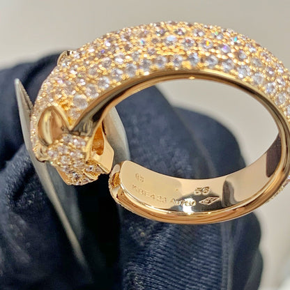 [Super CiCi ]PANTHERE PINK GOLD DIAMOND RING