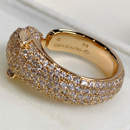 [Super CiCi ]PANTHERE PINK GOLD DIAMOND RING