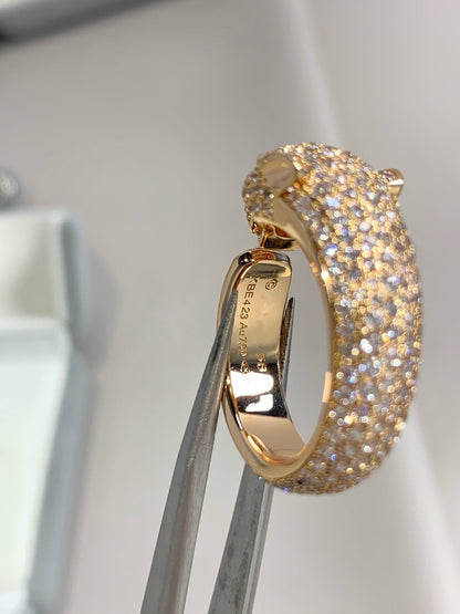 [Super CiCi ]PANTHERE PINK GOLD DIAMOND RING