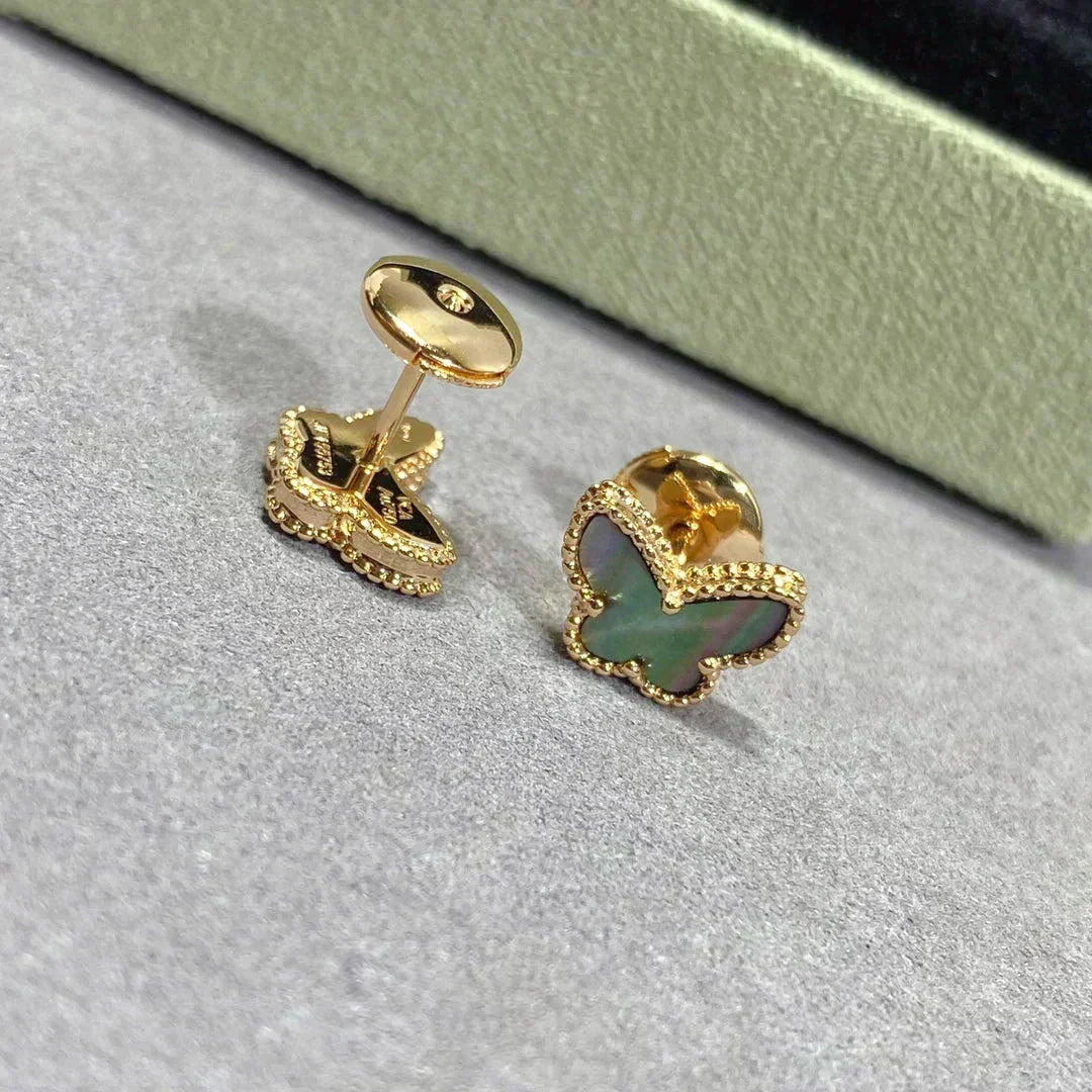 [Super CiCi ]BUTTERFLY DARK MOP  EARRINGS