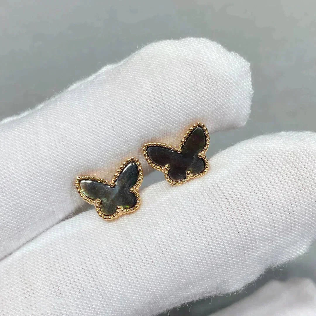 [Super CiCi ]BUTTERFLY DARK MOP  EARRINGS