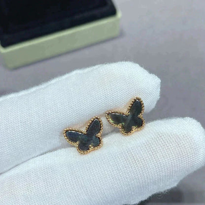 [Super CiCi ]BUTTERFLY DARK MOP  EARRINGS