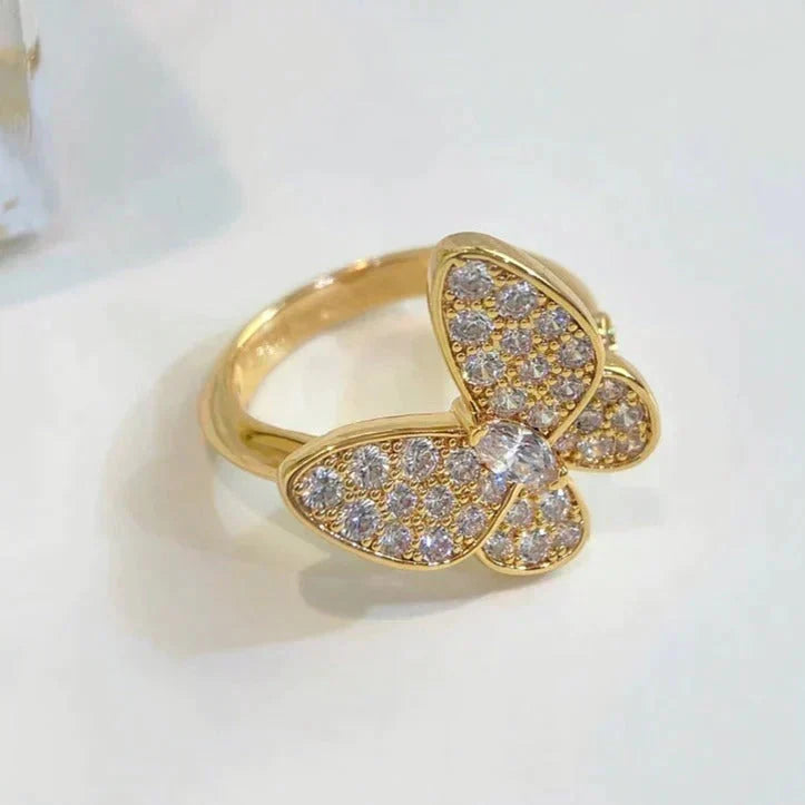 [Super CiCi ]BUTTERFLY DIAMOND RING