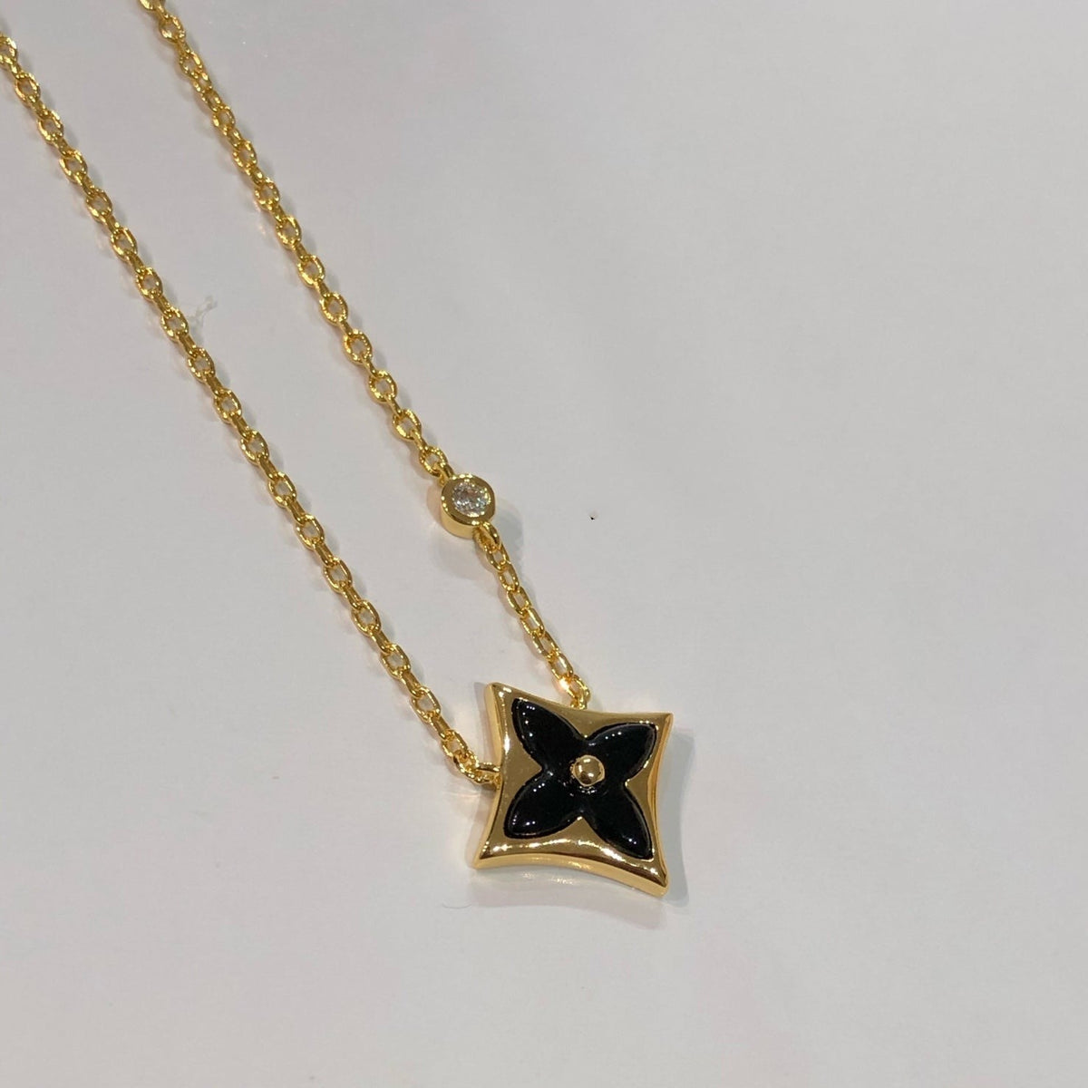 [Super CiCi ]STAR BLACK MOP NECKLACE