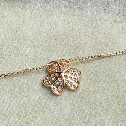 [Super CiCi ]FLOWER DIAMOND NECKLACE