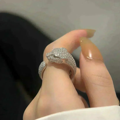 [Super CiCi ]PANTHERE 5.5MM ALL DIAMOND RING