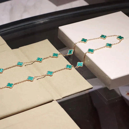 [Super CiCi ]CLOVER 20 MOTIFS MALACHITE GOLD