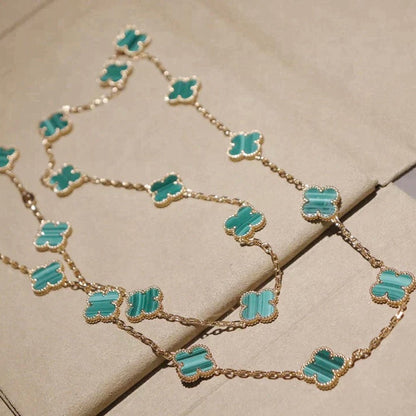 [Super CiCi ]CLOVER 20 MOTIFS MALACHITE GOLD