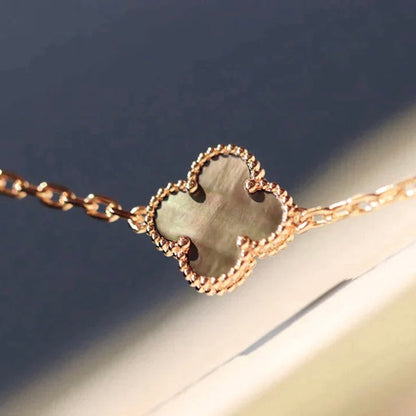 [Super CiCi ]CLOVER 20 MOTIFS LASER DIAMOND NECKLACE