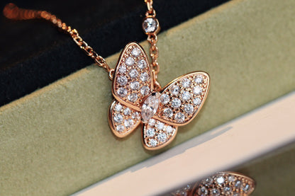 [Super CiCi ]BUTTERFLY DIAMOND NECKLACE