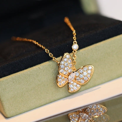 [Super CiCi ]BUTTERFLY DIAMOND NECKLACE