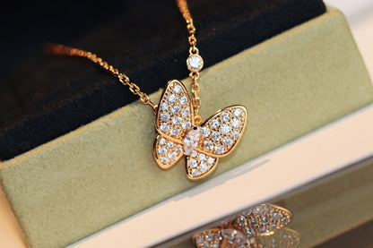 [Super CiCi ]BUTTERFLY DIAMOND NECKLACE