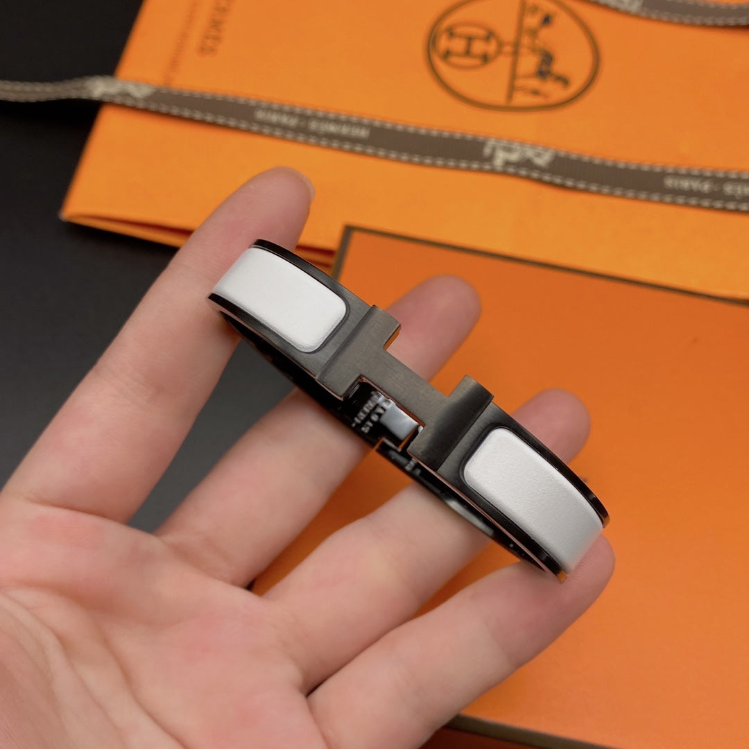 [Super CiCi ]H BRACELET 12MM BLACK WHITE CERAMIC