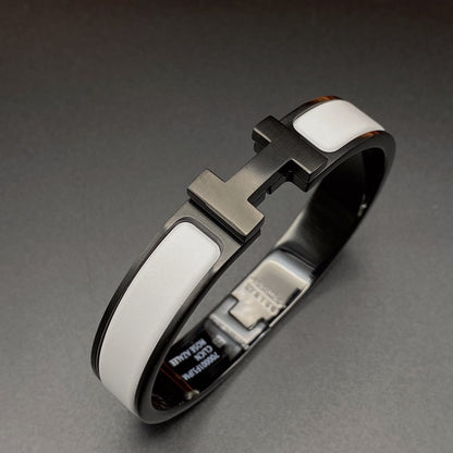 [Super CiCi ]H BRACELET 12MM BLACK WHITE CERAMIC