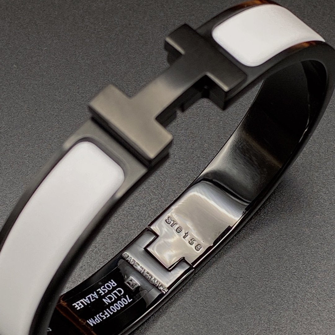 [Super CiCi ]H BRACELET 12MM BLACK WHITE CERAMIC