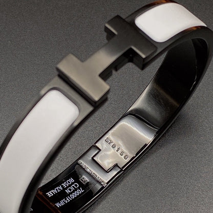 [Super CiCi ]H BRACELET 12MM BLACK WHITE CERAMIC