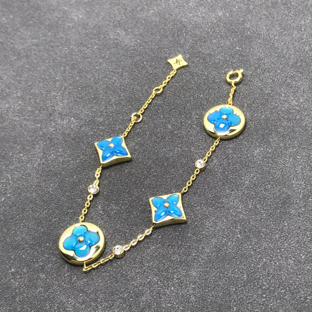 [Super CiCi ]STAR AND SUN TURQUOISE 4 MOTIFS 3 DIAMONDS