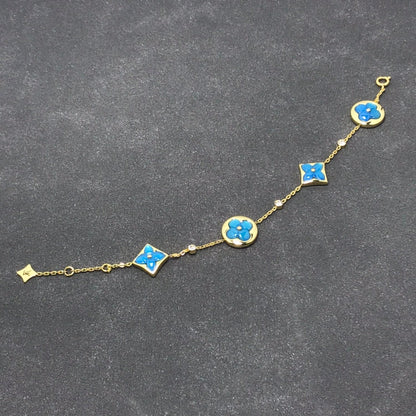 [Super CiCi ]STAR AND SUN TURQUOISE 4 MOTIFS 3 DIAMONDS
