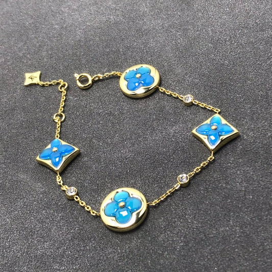 [Super CiCi ]STAR AND SUN TURQUOISE 4 MOTIFS 3 DIAMONDS