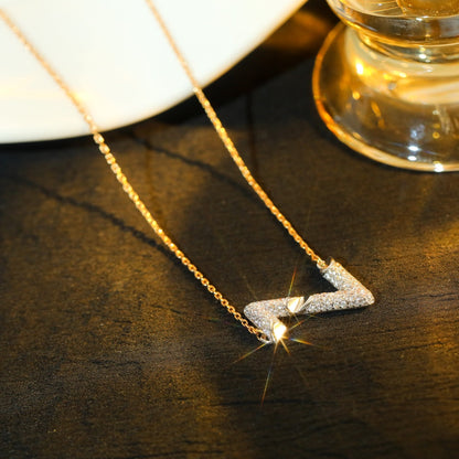 [Super CiCi ]VOLT SILVER DIAMOND PEDANT NECKLACE