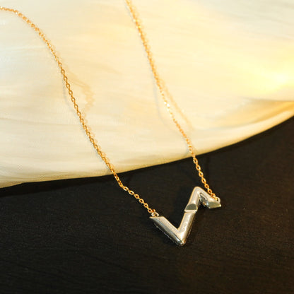 [Super CiCi ]VOLT SILVER DIAMOND PEDANT NECKLACE