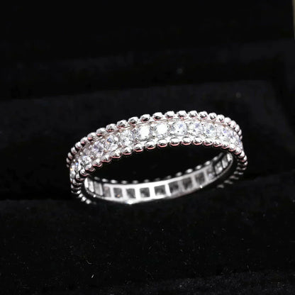 [Super CiCi ]PERLEE DIAMOND SILVER RING
