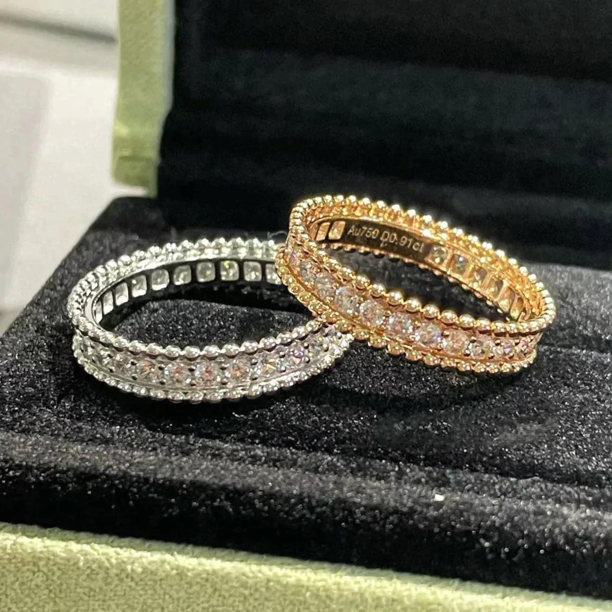 [Super CiCi ]PERLEE DIAMOND ROSE GOLD RING