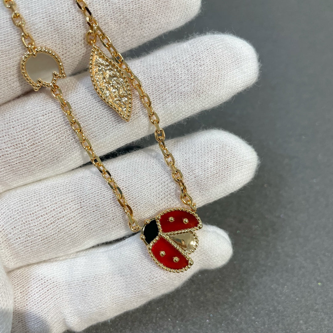 [Super CiCi ]LUCKY SPRING 15 MOTIFS GOLD NECKLACE