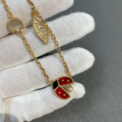 [Super CiCi ]LUCKY SPRING 15 MOTIFS GOLD NECKLACE