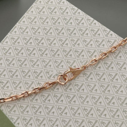 [Super CiCi ]LUCKY SPRING 15 MOTIFS ROSE GOLD NECKLACE