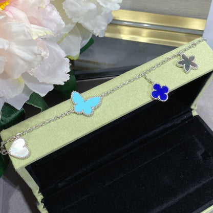 [Super CiCi ]LUCKY SPRING SILVER BRACELET 4 MOTIF