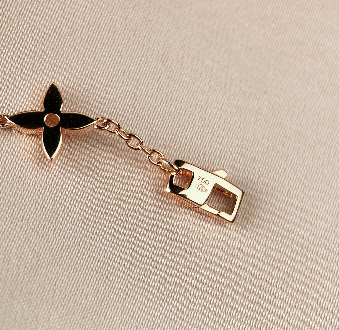 [Super CiCi ]STAR AND SUN 7 MOTIFS GOLD BRACELET