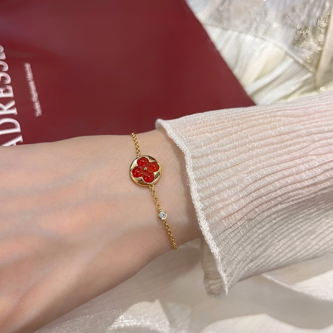 [Super CiCi ]SUN PEDANT CARNELIAN BRACELET