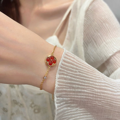 [Super CiCi ]SUN PEDANT CARNELIAN BRACELET