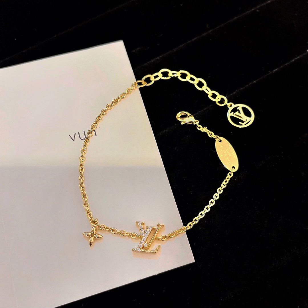 [Super CiCi ]LOGO STAR MOTIF GOLD BRACELET
