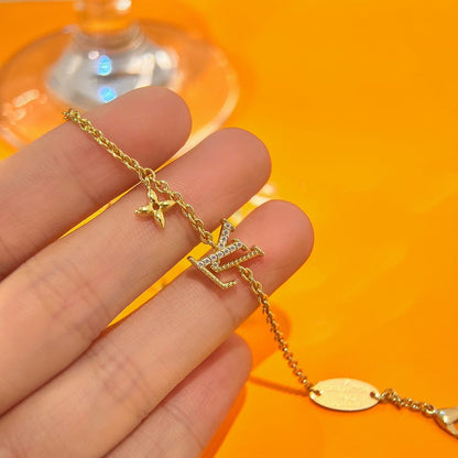[Super CiCi ]LOGO STAR MOTIF GOLD BRACELET