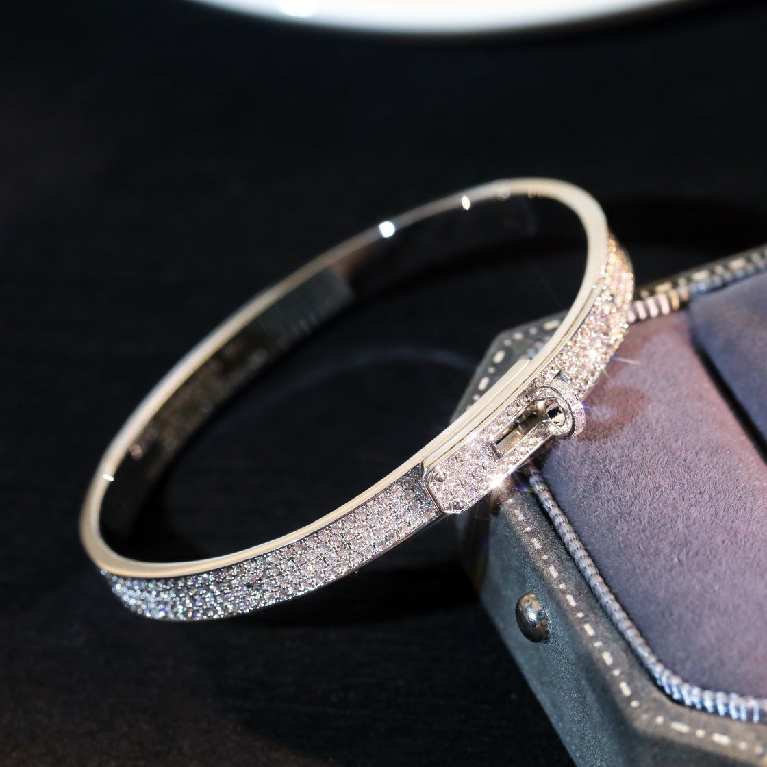 [Super CiCi ]KELLY BRACELET DIAMOND PAVED