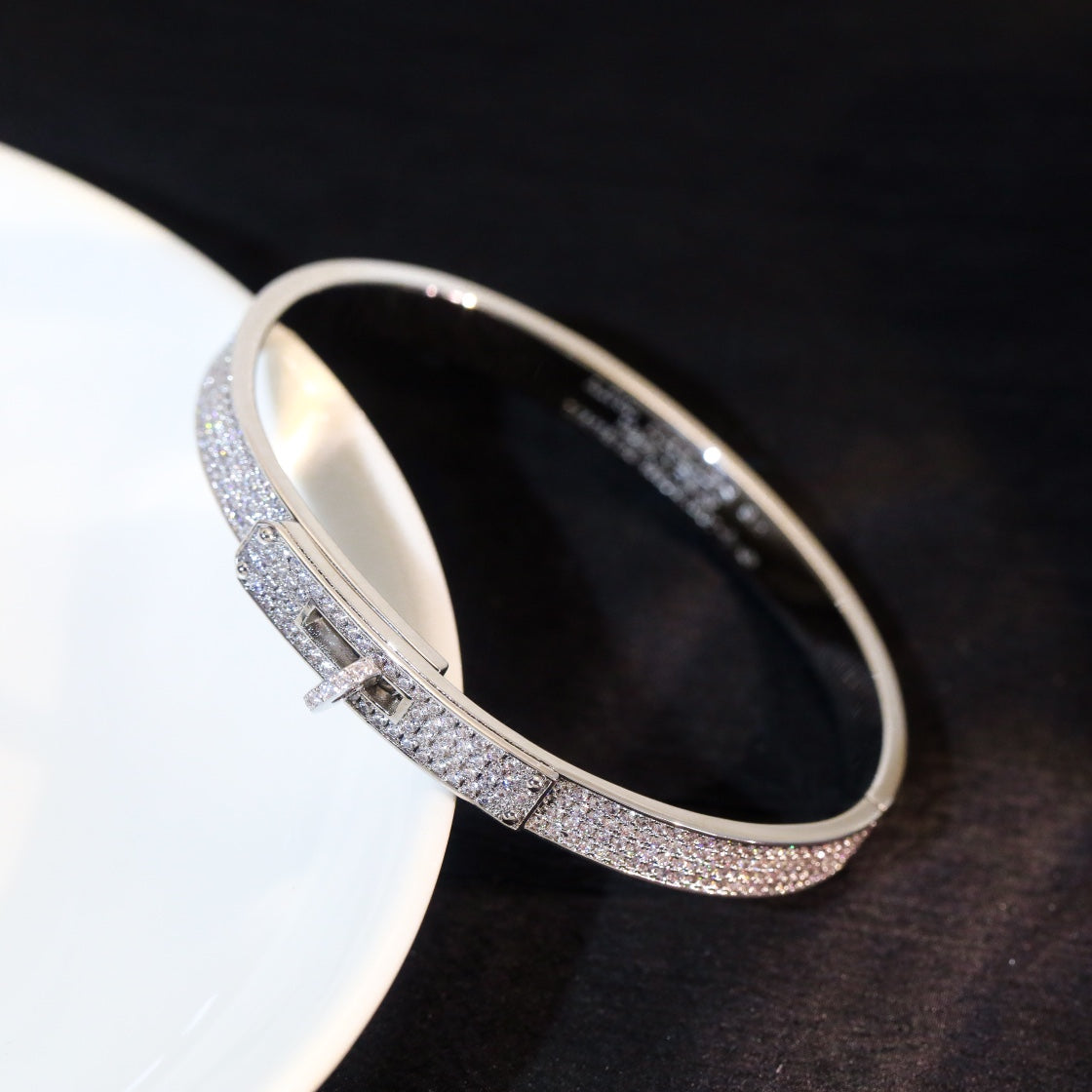 [Super CiCi ]KELLY BRACELET DIAMOND PAVED