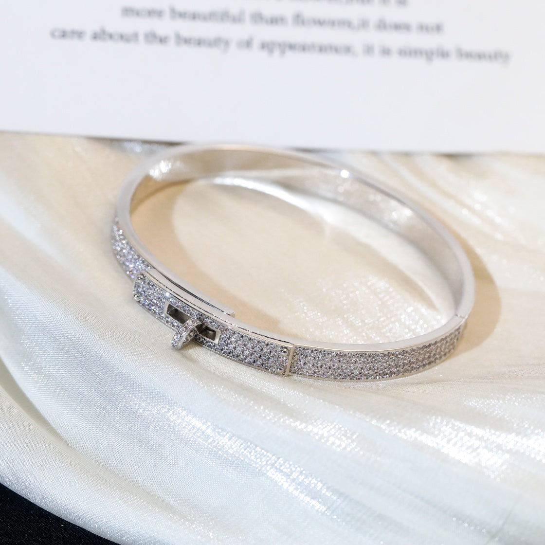 [Super CiCi ]KELLY BRACELET DIAMOND PAVED