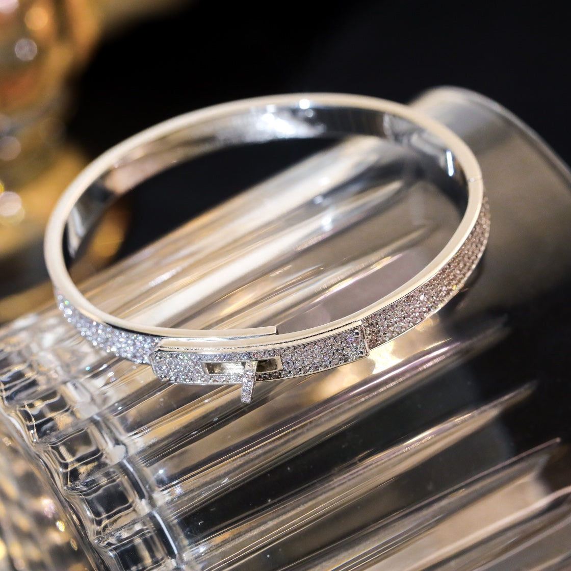 [Super CiCi ]KELLY BRACELET DIAMOND PAVED