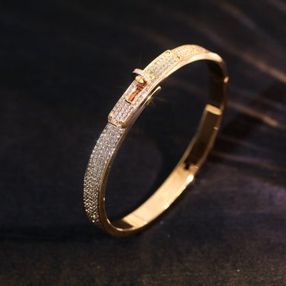 [Super CiCi ]KELLY BRACELET DIAMOND PAVED