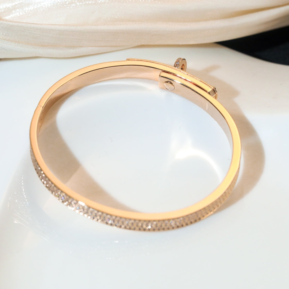 [Super CiCi ]KELLY BRACELET DIAMOND PAVED