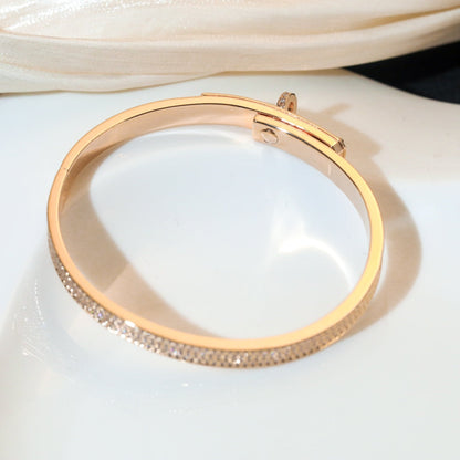 [Super CiCi ]KELLY BRACELET DIAMOND PAVED