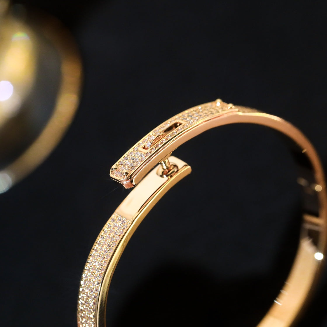 [Super CiCi ]KELLY BRACELET DIAMOND PAVED