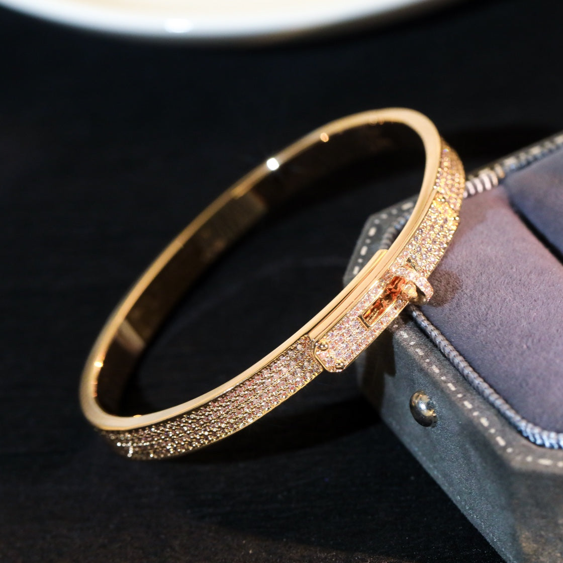 [Super CiCi ]KELLY BRACELET DIAMOND PAVED