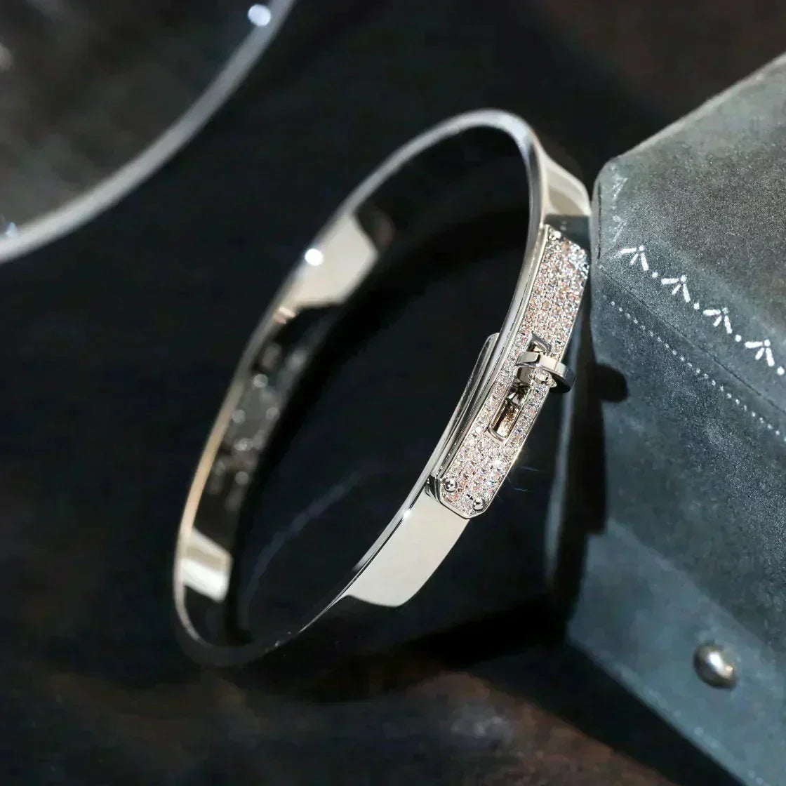 [Super CiCi ]KELLY SILVER DIAMOND BRACELET
