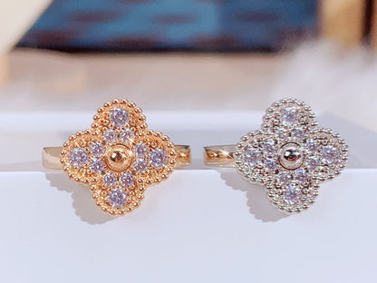 [Super CiCi ]CLOVER DIAMOND RING