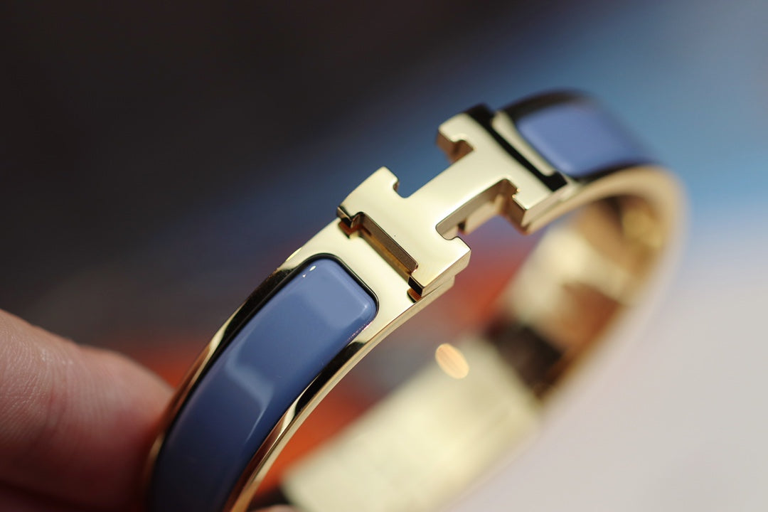 [Super CiCi ]H BRACELET 12MM BLUE GRAY